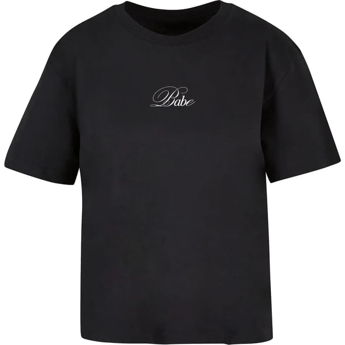 Dames-T-shirt Miss Tee Babe Wording