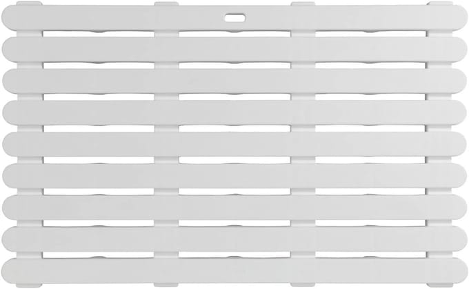 Witte Badmat voor Binnen en Buiten - 50 x 80 cm met Antislipstructuur