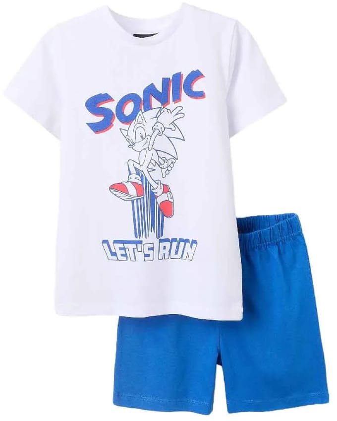 Zippy 3107145801 Korte Mouw Pyjama Wit,Blauw 8-9 Years Jongen
