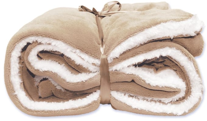 Unique Living Plaid Lars - Polyester - Bruin - 150 x 0 x 200 cm (BxHxD)