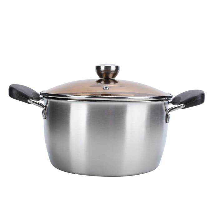 20cm Composiet Staal Verdikte Melk Soep Pan voor Koken Baby Supplement Voedsel Keuken Kookgerei gray
