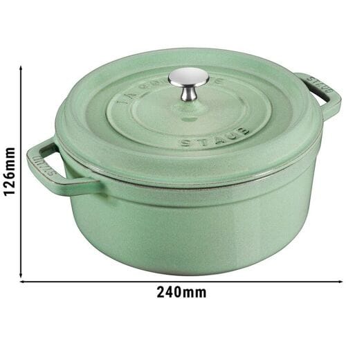 STAUB LA COCOTTE - Kookpot - Ø 180mm - Gietijzer - Saliegroen