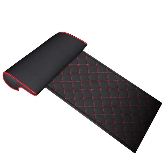 Coussin de support pour jambes de siège de voiture, extension de repose-jambes réglable et confortable black