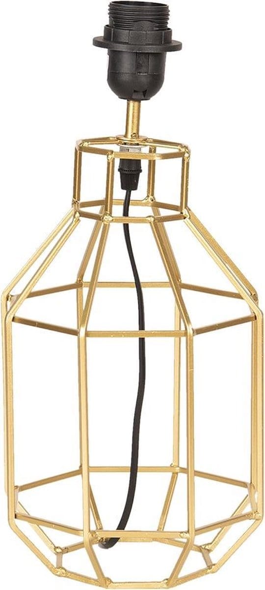 Clayre & Eef Lampenvoet Ø 20x45 cm Goudkleurig Metaal Rond Lampvoet