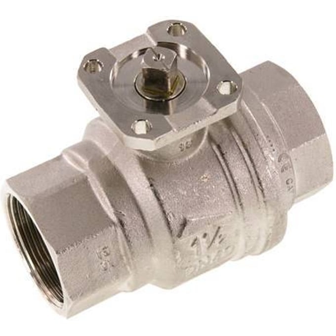 G1-1/2'' 2-Weg Messing Kogelkraan ISO-Top PN40 - BL2BA - BL2BA-112