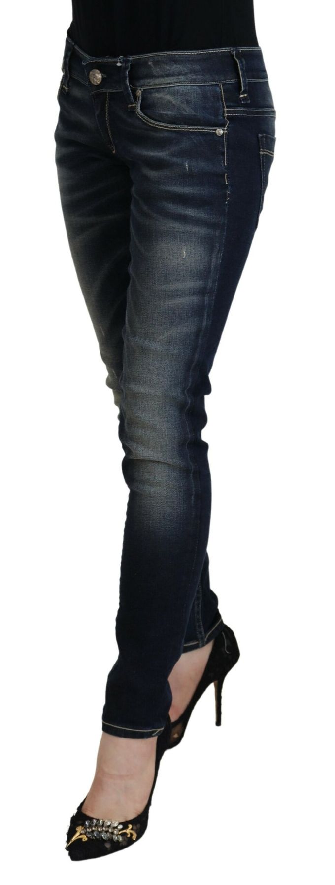 Mid Rise Skinny Jeans Pan74114