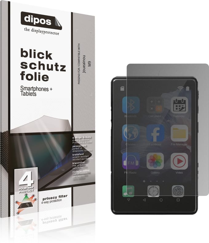 dipos – Matte Privacy Screenprotector geschikt voor Joueainou M9 | Anti-Spy Beschermfolie