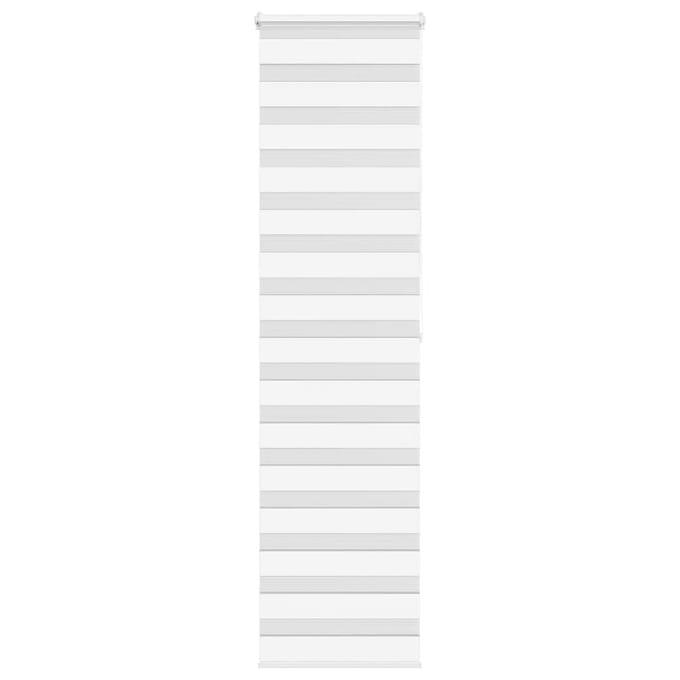vidaXL - Zebra - rolgordijn - 60x200 - cm - stofbreedte - 55,9 - cm - polyester - wit
