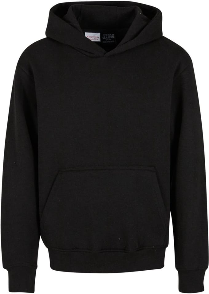 Urban Classics - Basic Essential Kinder hoodie/trui - Kids 122/128 - Zwart