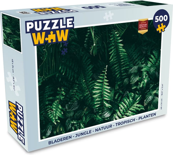 Puzzel Bladeren - Jungle - Natuur - Tropisch - Planten - Legpuzzel - Puzzel 500 stukjes