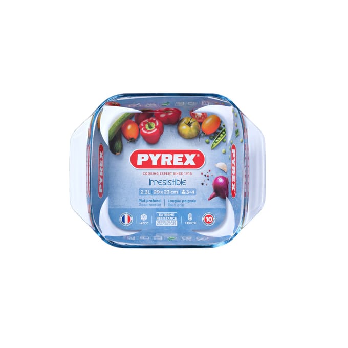 Pyrex Irresistible Ovenschaal - 2,4 L - Vierkant