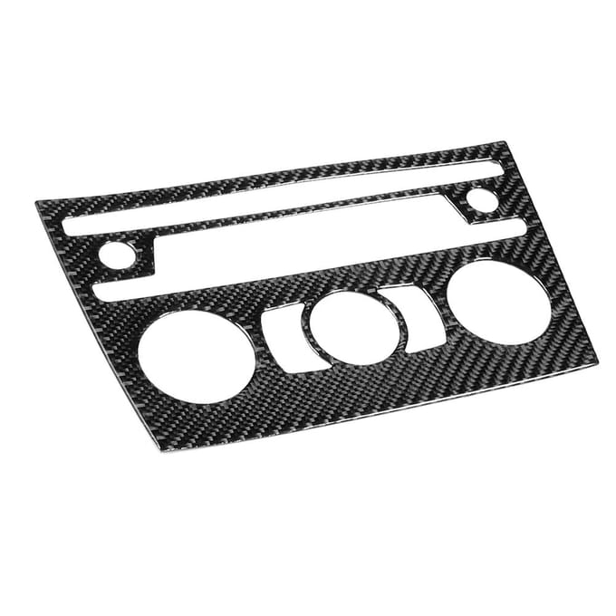 Auto Airconditioning CD Paneel Sierlijst Frame Koolstofvezel Decor Pasvorm voor E84 X1 2011-2015 black