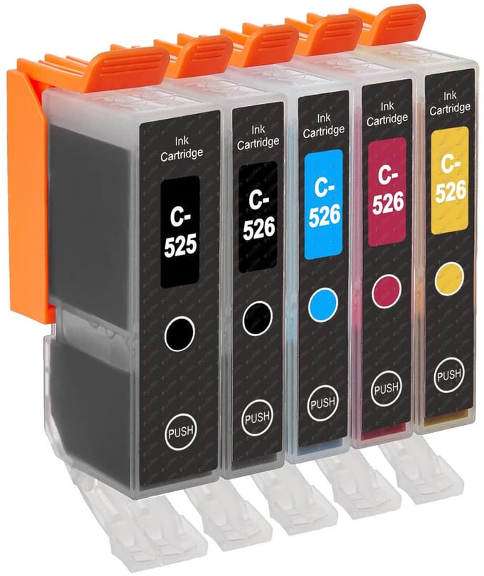 Voordeelset - Vervanger voor Canon 525 & 526 XL