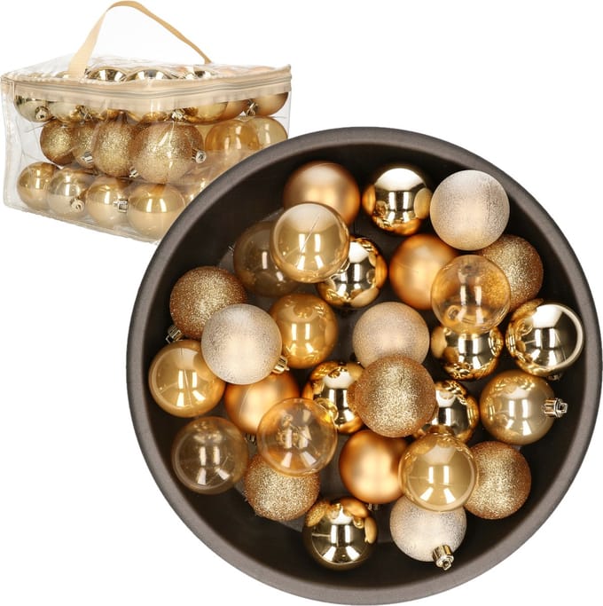 Cosy&Trendy Kerstballen - 48 stuks - 6cm - kunststof