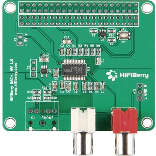 RB-Hifiberry2 Raspberry Pi B+ uitbreidingsprintplaat Geschikt voor serie: Raspberry Pi® B+