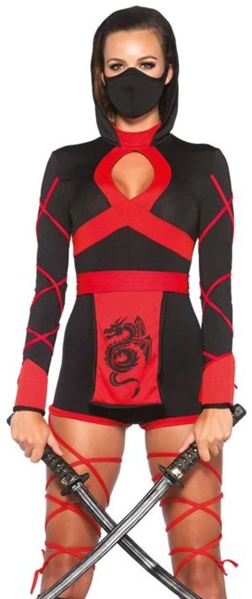 Donsjas met capuchon voor dames Leg Avenue Dragon Ninja