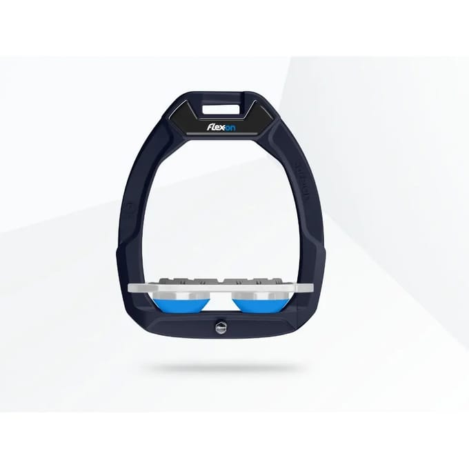 Plat Grip Marine/Gris/Bleu veiligheidsequestrian sporen Flex-On Safe-On