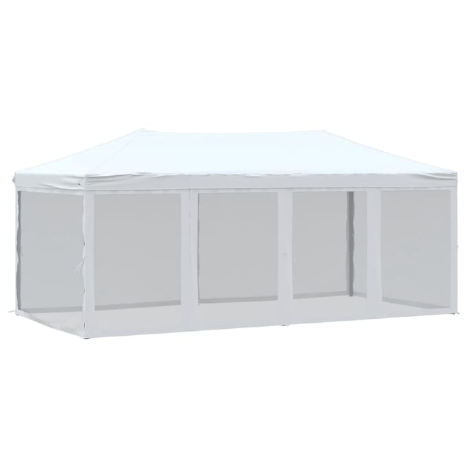 vidaXL - Partytent - inklapbaar - met - zijwanden - 3x6 - m - wit