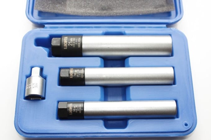 3/8" Dopsleutelset 4-delig - Chroom-Vanadiumstaal, 14/16/21 mm