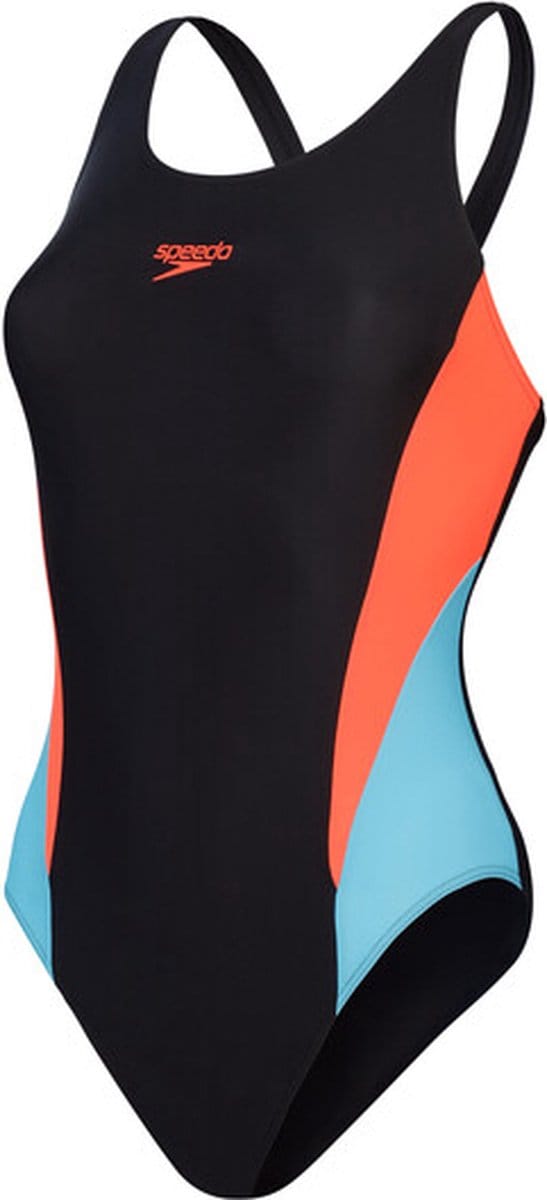 Dames zwempak uit 1 stuk Speedo Colorblock Splice 2.0