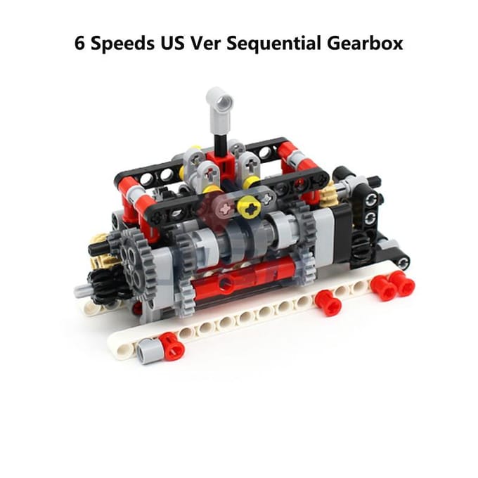 MOC High-tech Multi-speed Motor Versnellingsbak Set Bouwstenen Bakstenen Compatibel met Motor PF Doe-het-zelf Speelgoed