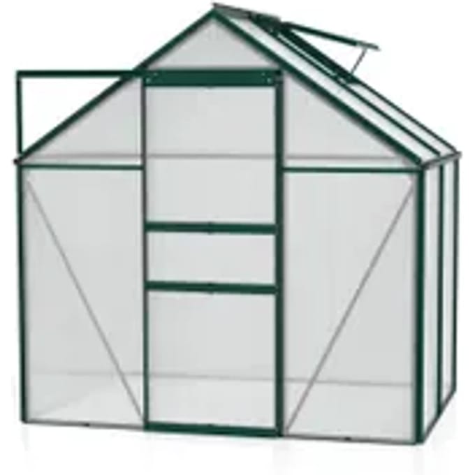 Vitavia Tuinkas Kit Comet - Polycarbonaat - 4mm - 2,56m² - 131x195x197cm - Smaragd