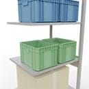 SCHULTE Lagertechnik - stapelbak met lengtebout - 2500x750x600 mm, type 150 kg