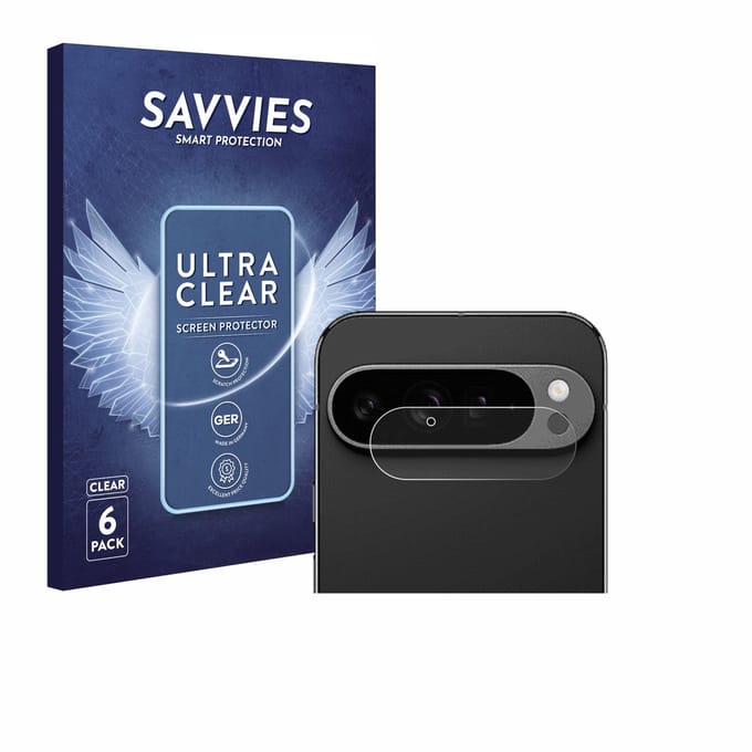 Savvies - Screenprotector voor Google Pixel 9 Pro XL (ALLEEN Camera Lens) - Folie Beschermfolie transparant 6 Stuks