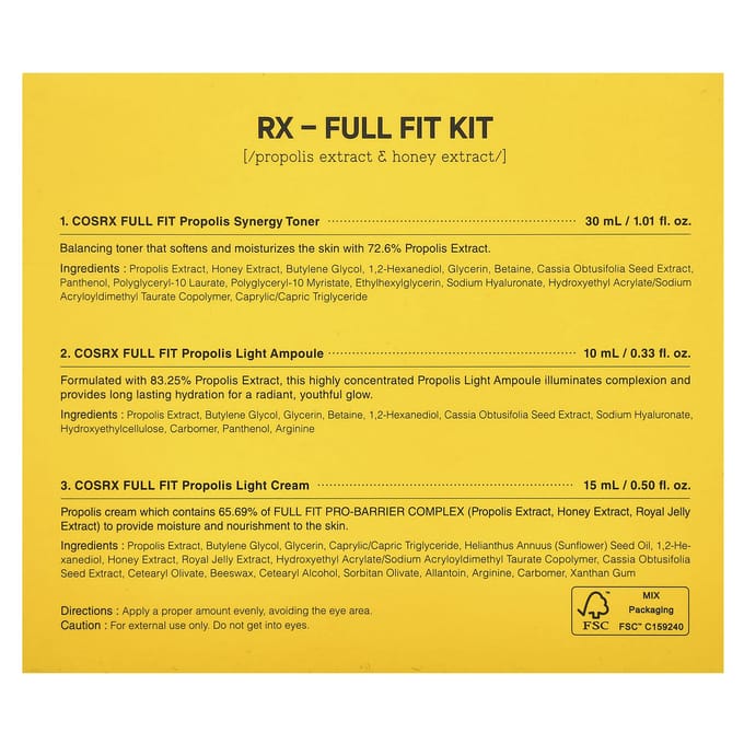 COSRX - Honey Glow Trial Kit - Korean Skincare - 3 Stuk(s)