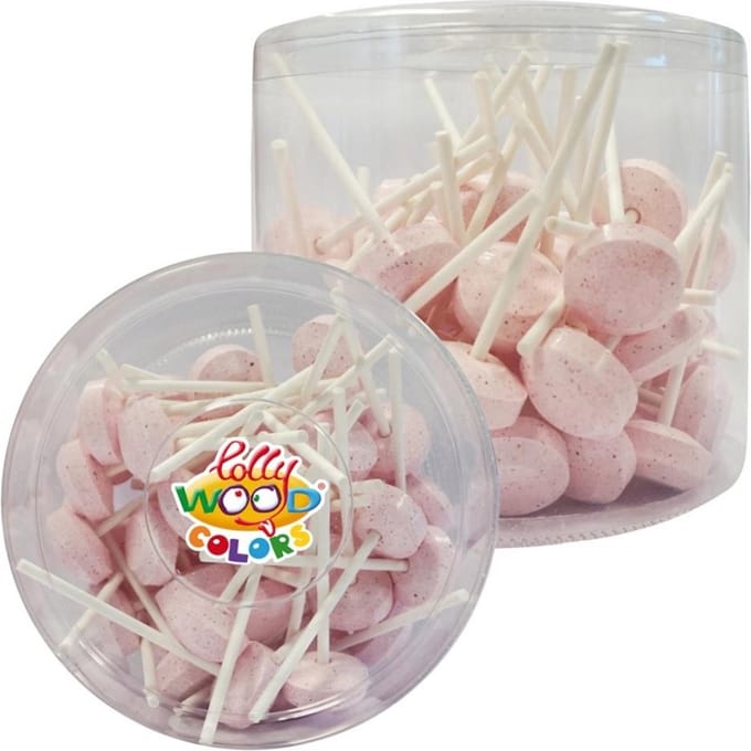 Snoep-dextrose lollies roze - 500 gram