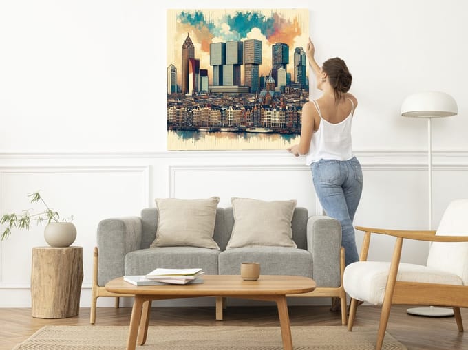 Kunstprint | Wanddecoratie | Dibond | 20 × 20 cm