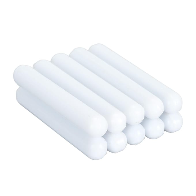 10 stuks Magnetische Roerstaaf Professioneel 60x9mm Coating PTFE Magnetische Roerstaaf voor Laboratorium Wit white