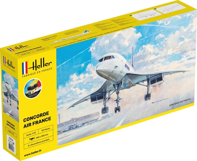 Heller Modelbouwpakket Militaire voertuigen - 56469 Concorde AF Plane - Starter Kit Plastic - 1:72 - Modelbouw