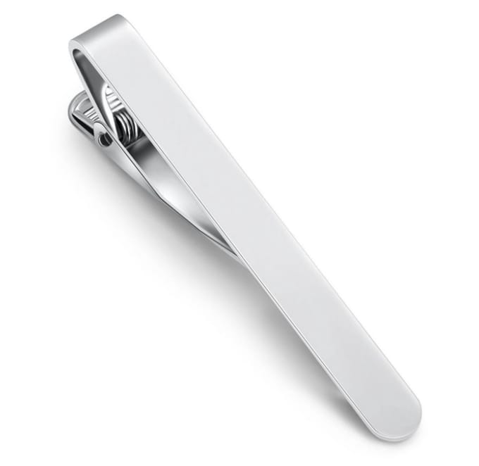 Dasspeld - Stropdas Clip - 53mm - Tie Clip - Zilver