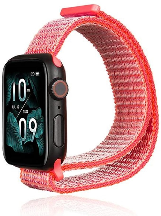 Beline Apple Watch Nylon band 38/40/41mm roze/felroze