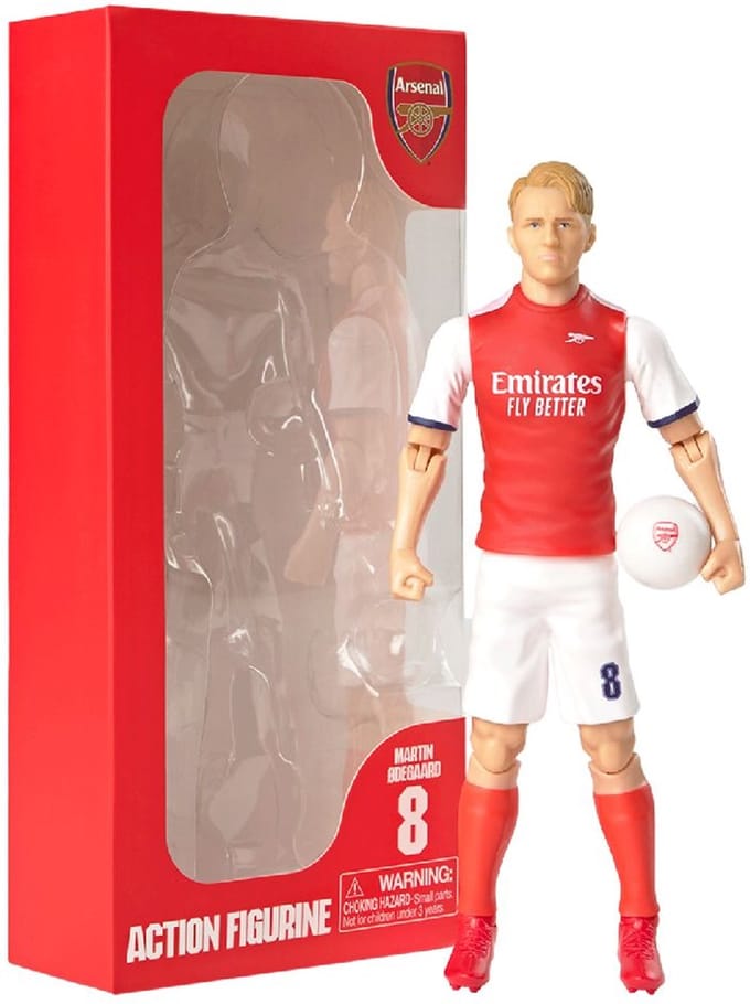Socker Arsenal Odegaard voetbal actiefiguur 20cm voor kinderen.