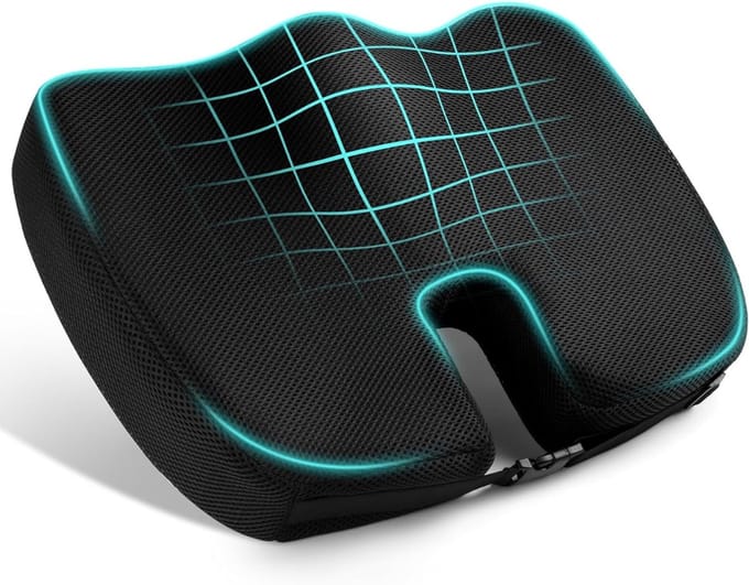 TIM® Wigkussen - Wigkussen Bed - Matrasverhoger - Zwart - 46cm x 35cm x 1cm