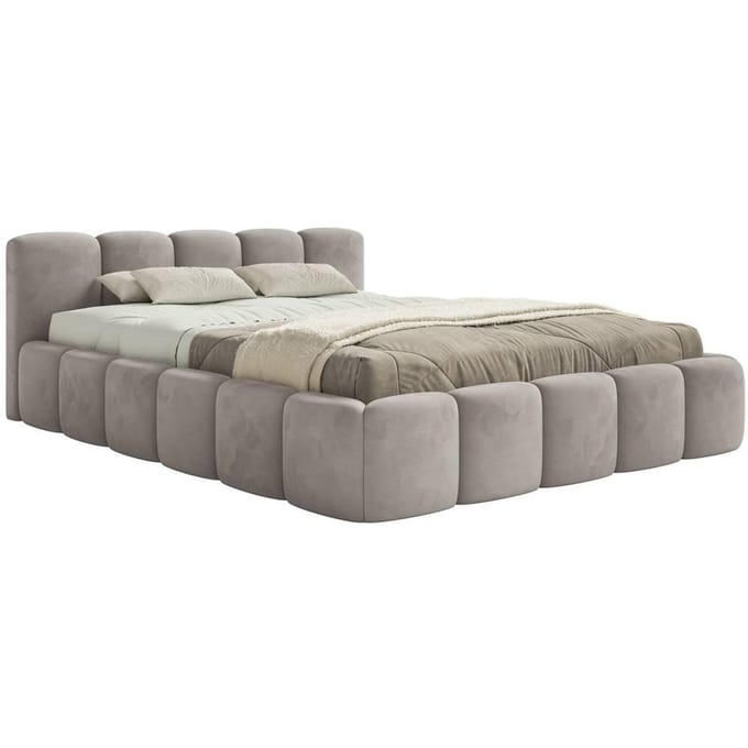 Bedframe Chloe laag 200 x 200 cm velvet | NADUVI Collection