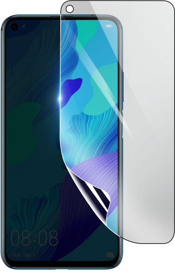 3mk, Geschikt voor Honor 20, Schokbestendige Hydrogel Screenprotector, Transparant