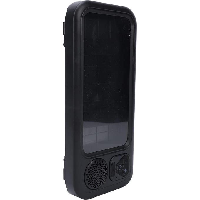 Support de téléphone étanche pour douche avec haut-parleur Bluetooth, contrôle tactile, lumière RVB pour la salle de bain noir