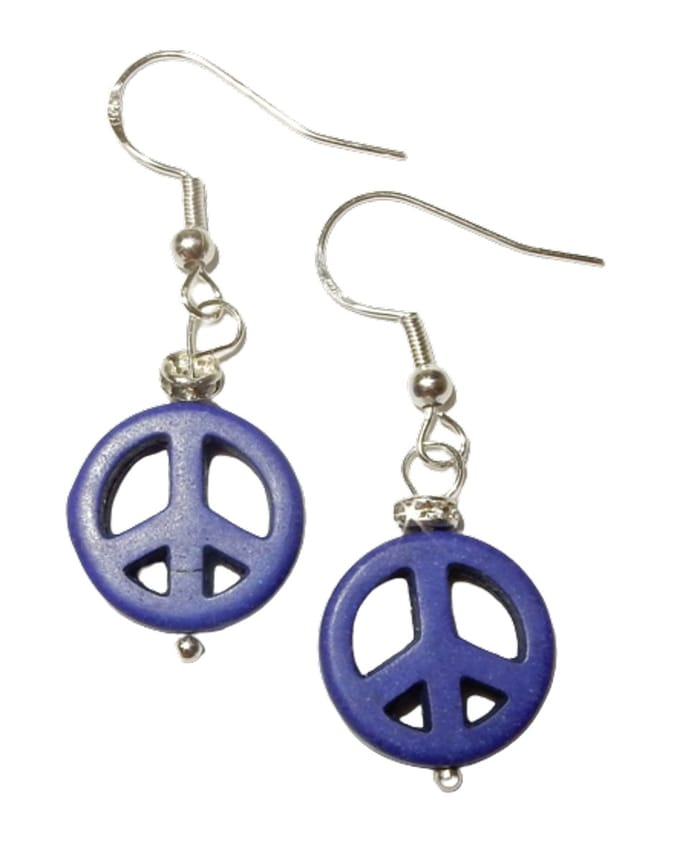 Vrede Oorhangers blauw