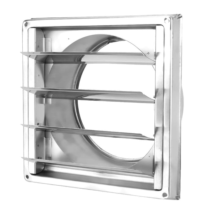 Grille de ventilation carrée en acier inoxydable pour conduit d'aération