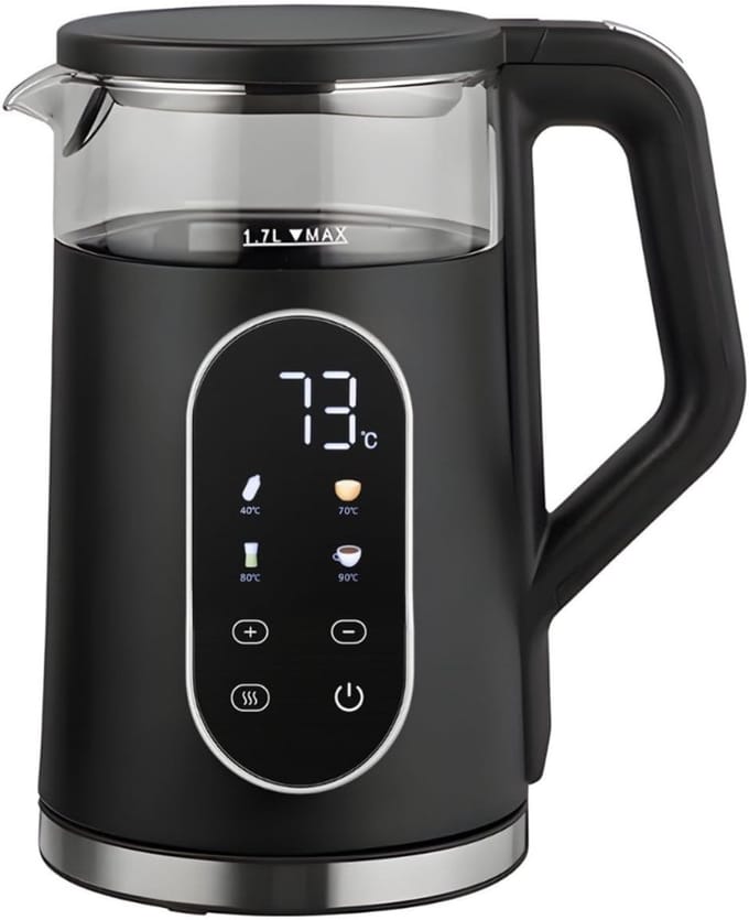 White-Label® Waterkoker Met Temperatuur – Elektrische Waterkoker – Heetwaterkoker