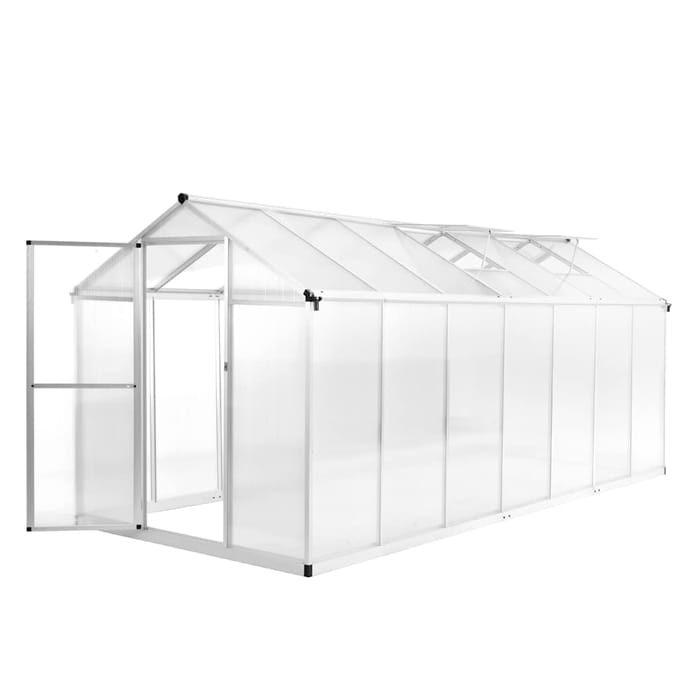 vidaXL - Tuinkas - 15,6 - m³ - 421x190x195 - cm - aluminium