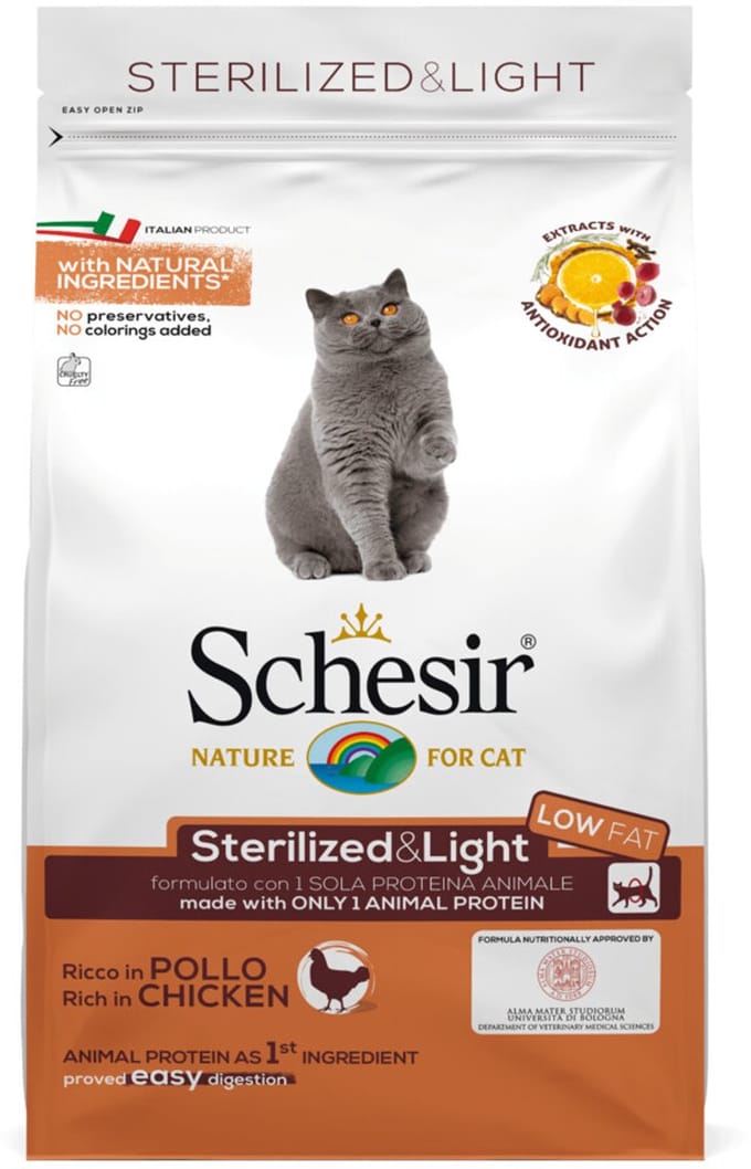 Schesir Sterilized & Light - Kattenvoer - 400 g