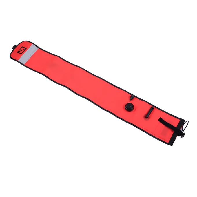 Bouée de marquage de surface pour la plongée Équipement de plongée flottant Équipement de sécurité Gonflable RayuresOrange orange