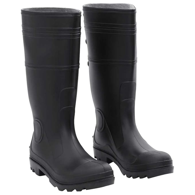 vidaXL Regenlaarzen maat 41 PVC zwart