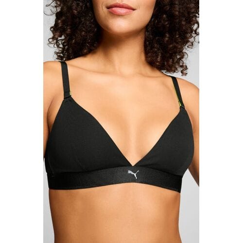 Puma dames BH-top met vulling - Triangle - S - Zwart
