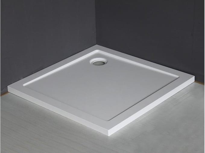Xellanz luxe douchebak SMC vierkant 900x900x40 wit