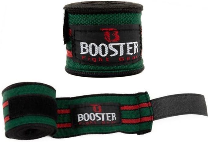Booster Fightgear - Bandages- Windels - Retro Groen/Rood